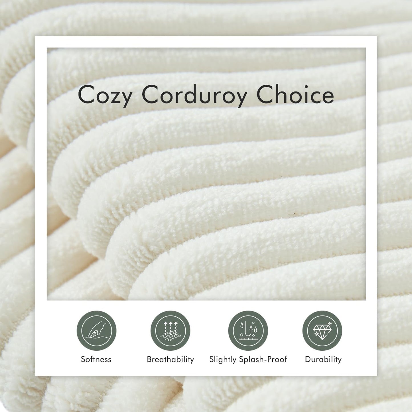 Boneless Cloud Couch Sofa for Living Room, 112" 3 Seater Beige Modern Lounge Sleeper Couch, No Assemble, Cordury Compression Upholstered Couches